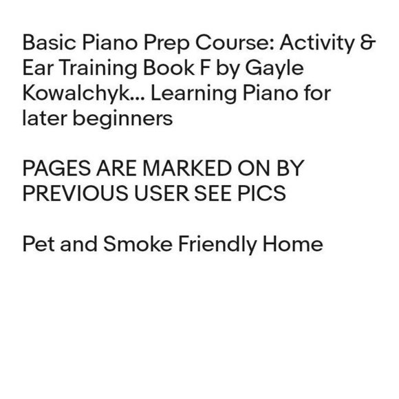 Basic Piano Prep Course: Activity & Ear Training Piano Lesson Training Book - Picture 2 of 10